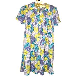 Vintage‎ NKL Floral Dress Size M made in USA